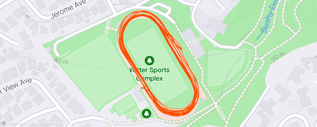 Map of the activity, 4x800