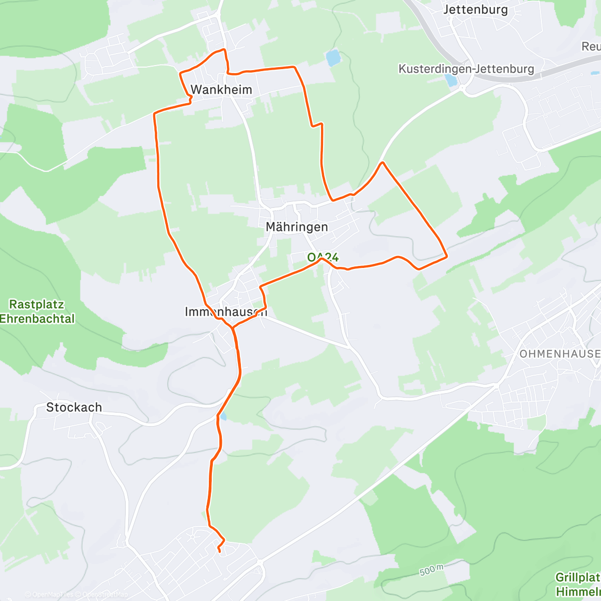 Карта физической активности (Zwischen den Jahren Lauf)