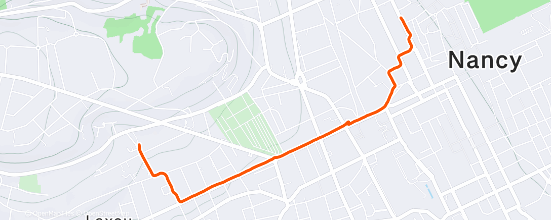 Map of the activity, Marche dans l'après-midi