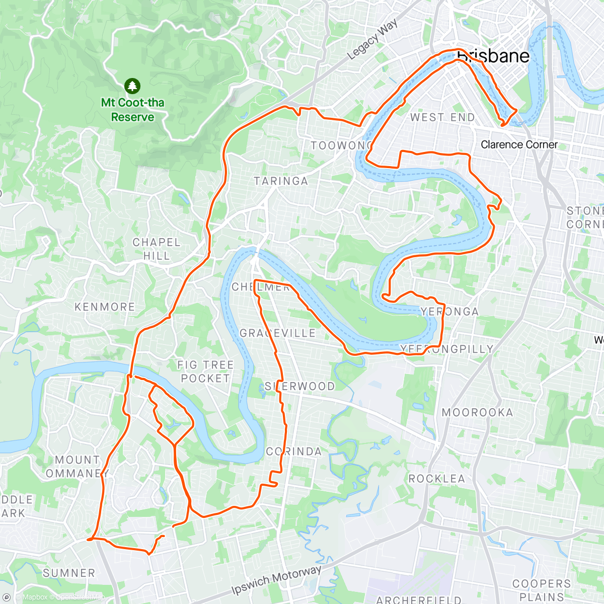 Map of the activity, Easy River Loop with Tiny Dancer