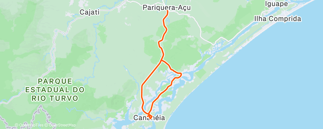 Map of the activity, Morning Ride