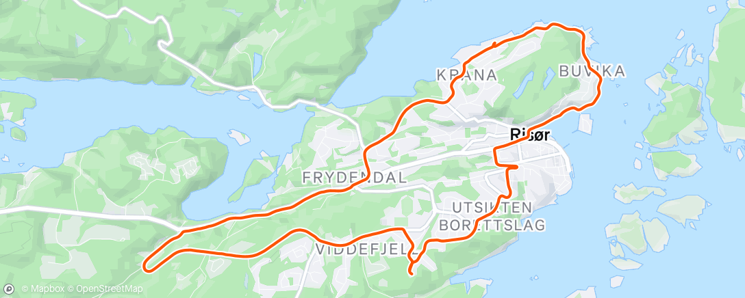 Map of the activity, Morning Run