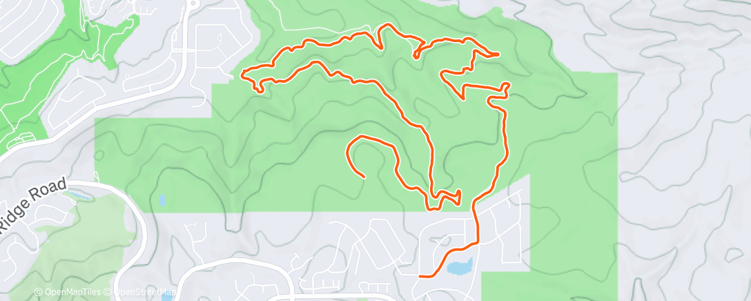 Map of the activity, Fanyon hollow