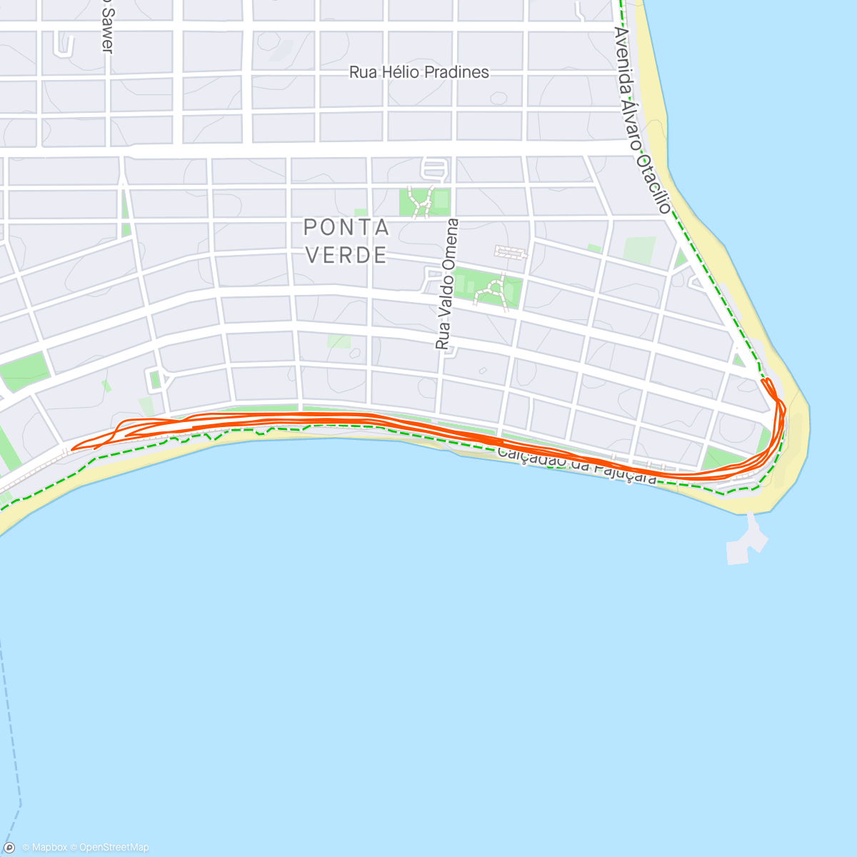 Map of the activity, Volta da Lagoa - Treino 67