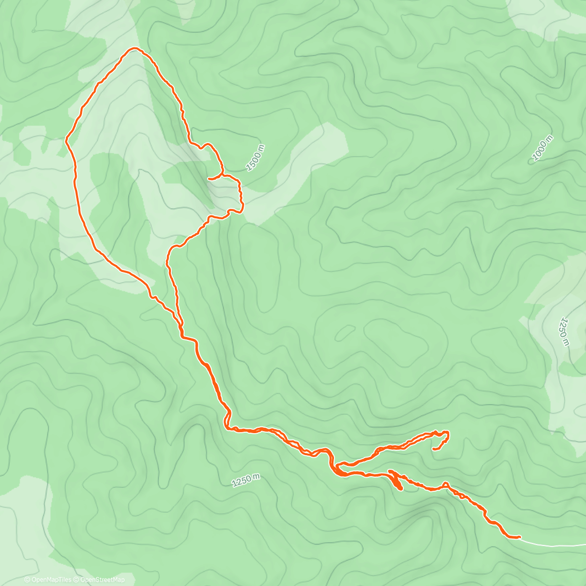 Map of the activity, Pietrele Albe și Vf. Lespezi