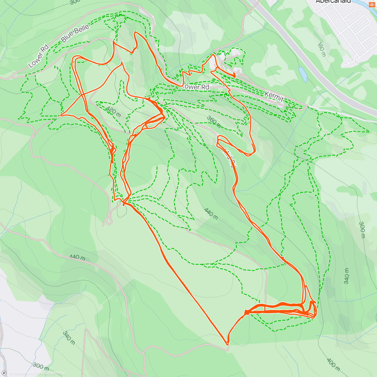 Map of the activity, BPW Wild Wednesday Enduro with J