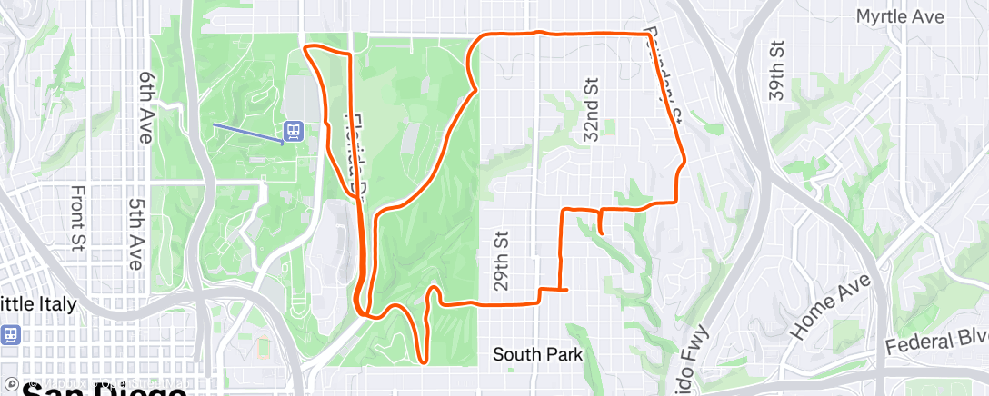 Map of the activity, Morning Ride