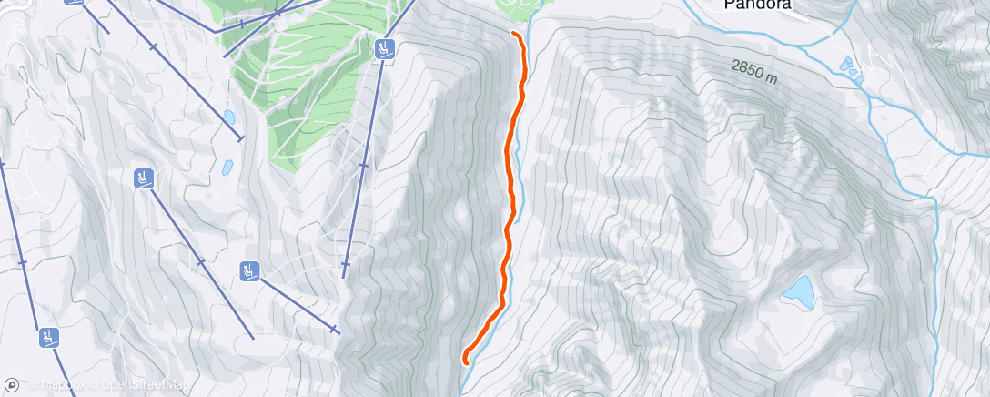 Map of the activity, Morning Trail Run