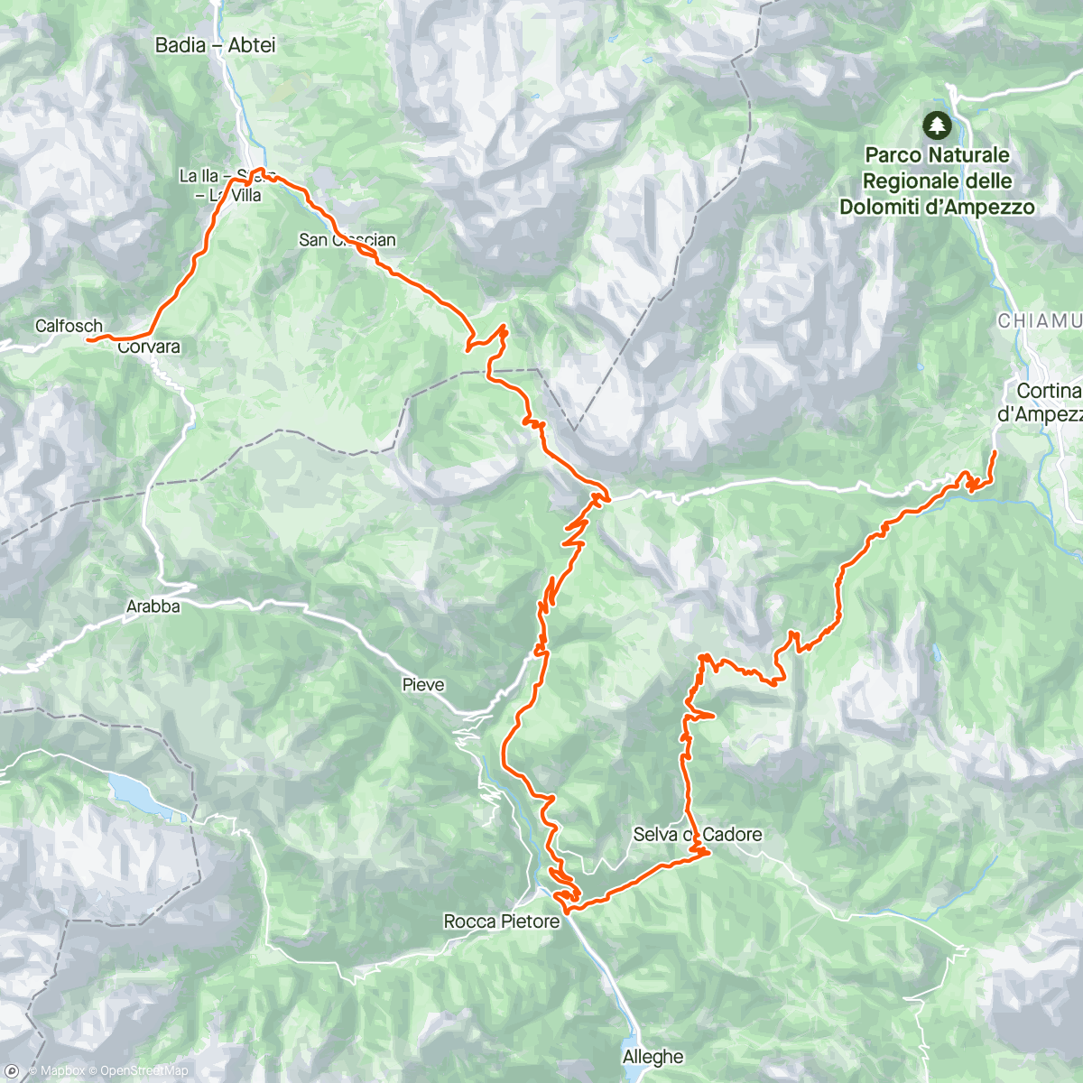 Mapa de la actividad (Morning Ride)