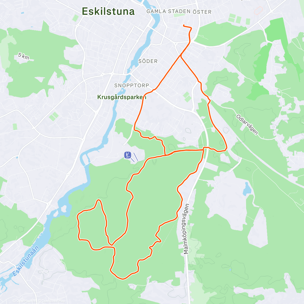 Карта физической активности (Sommarskor var ett dumt drag)