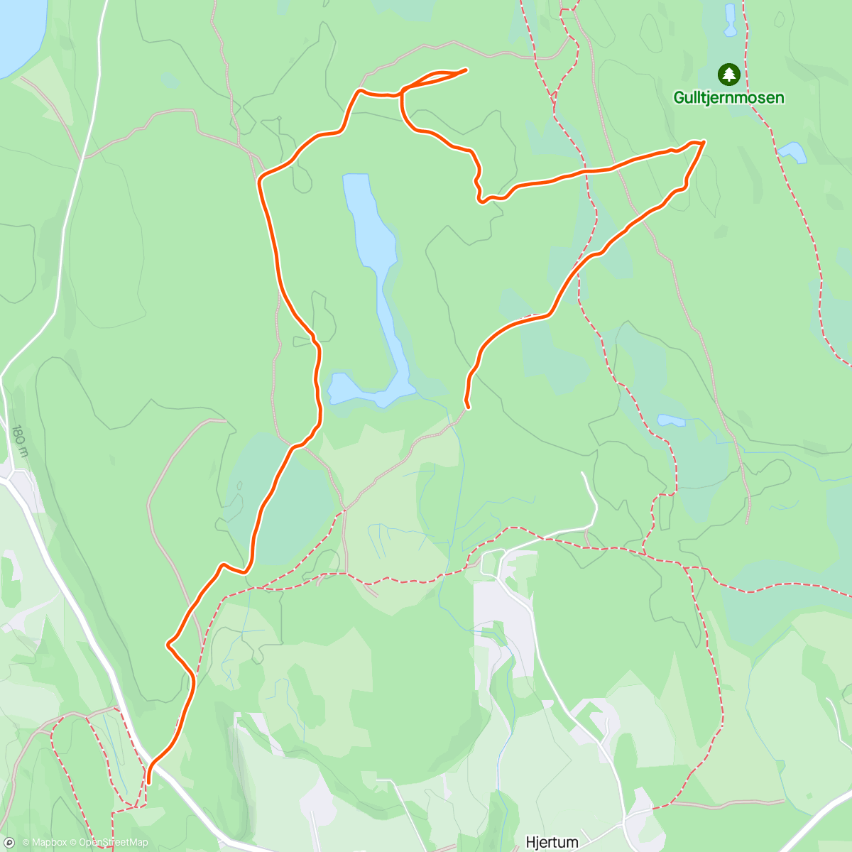 Map of the activity, Smaaleneløpet