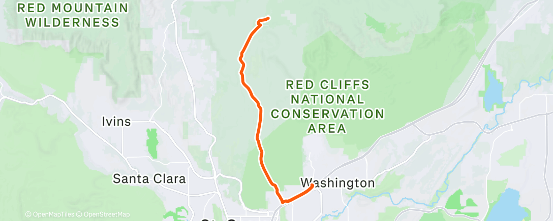 Map of the activity, Afternoon Ride