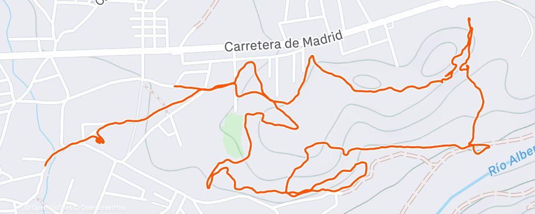 Map of the activity, Caminata de mañana