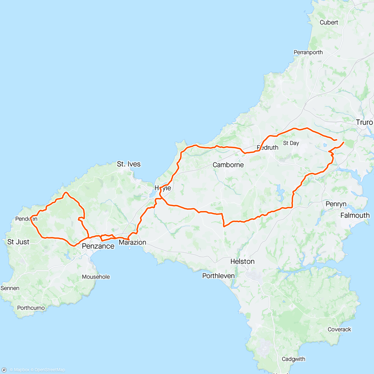 Map of the activity, A Rare Sunday Ride Treat