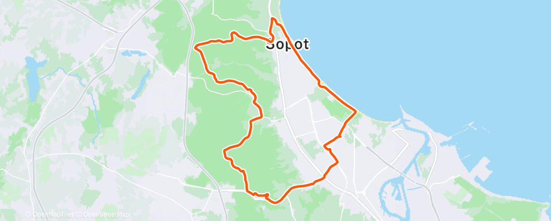 Map of the activity, Morning Ride