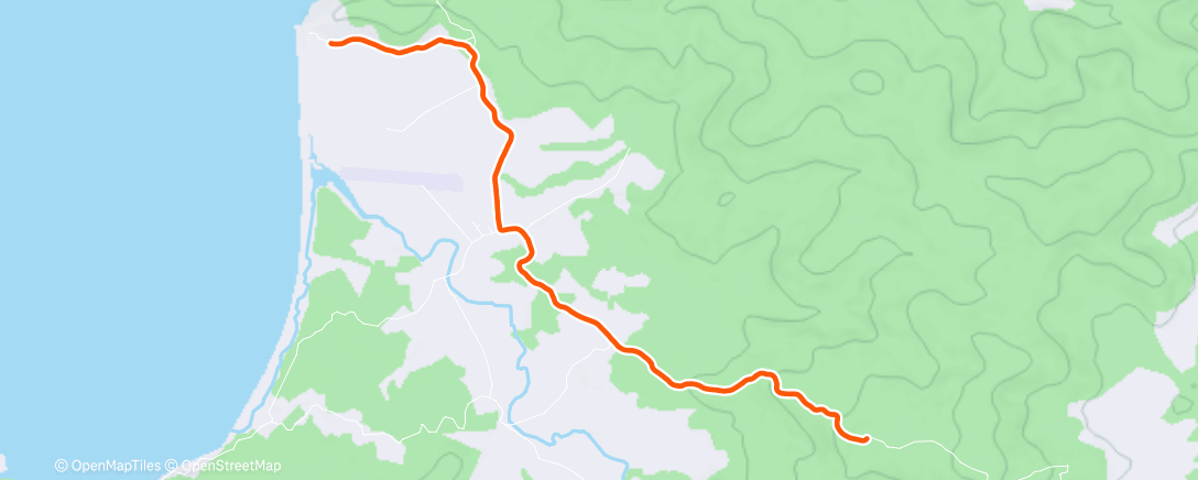Map of the activity, Out of OSA with 25% killer hill