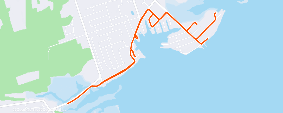Map of the activity, Morning Run