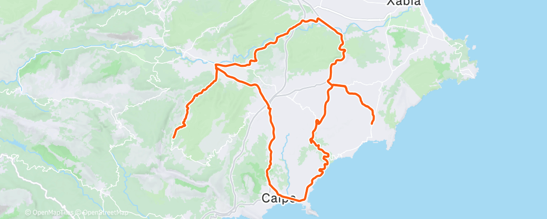 活动地图，Bicicleta a la hora del almuerzo