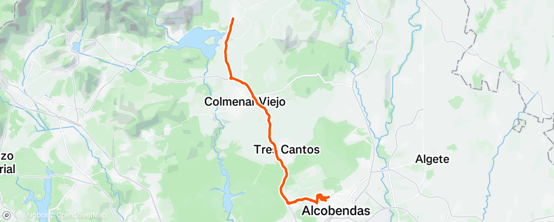 Map of the activity, Morning Ride