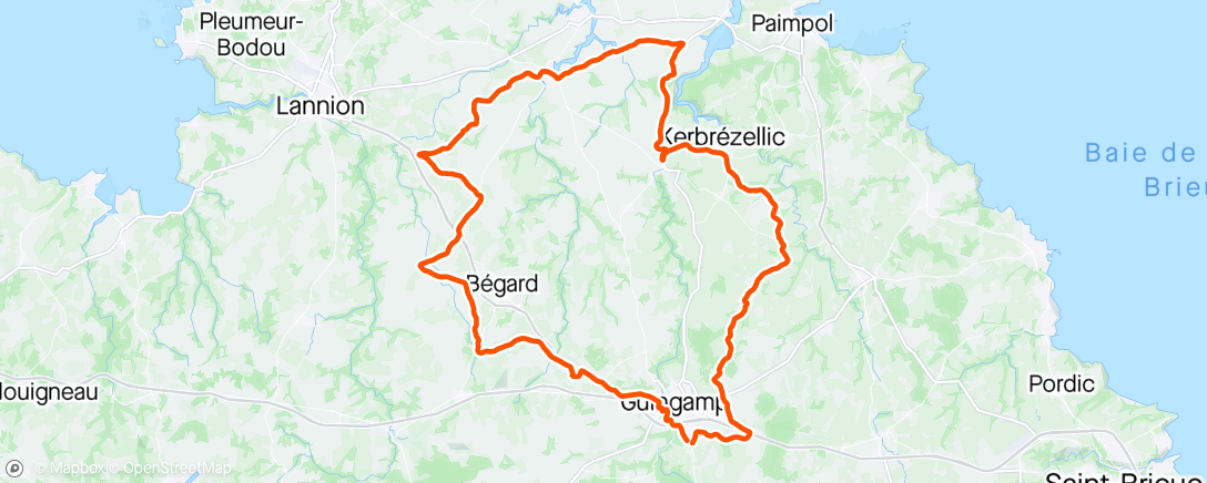 Map of the activity, Parcours Pleudaniel