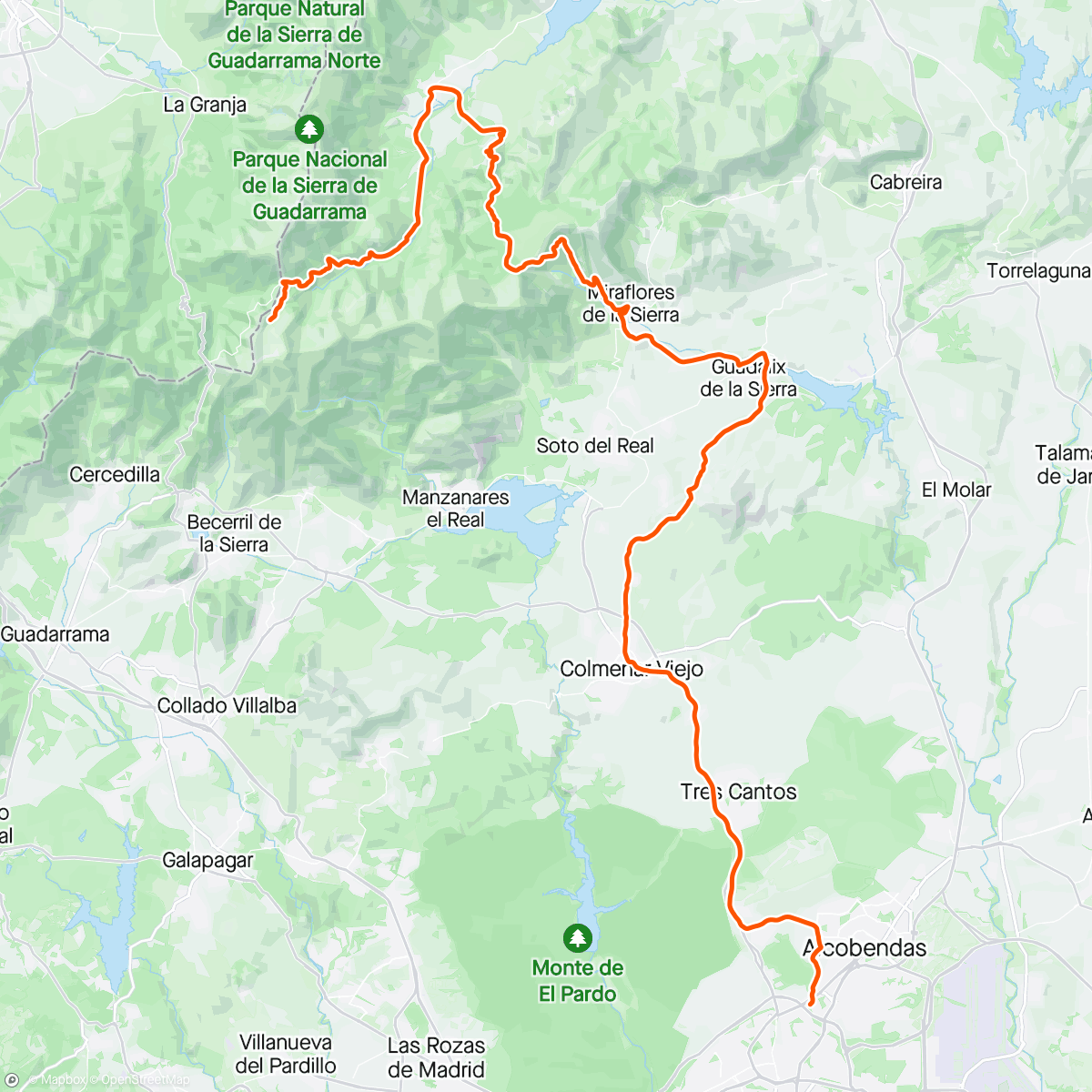 アクティビティ「Vuelta Stage 8」の地図