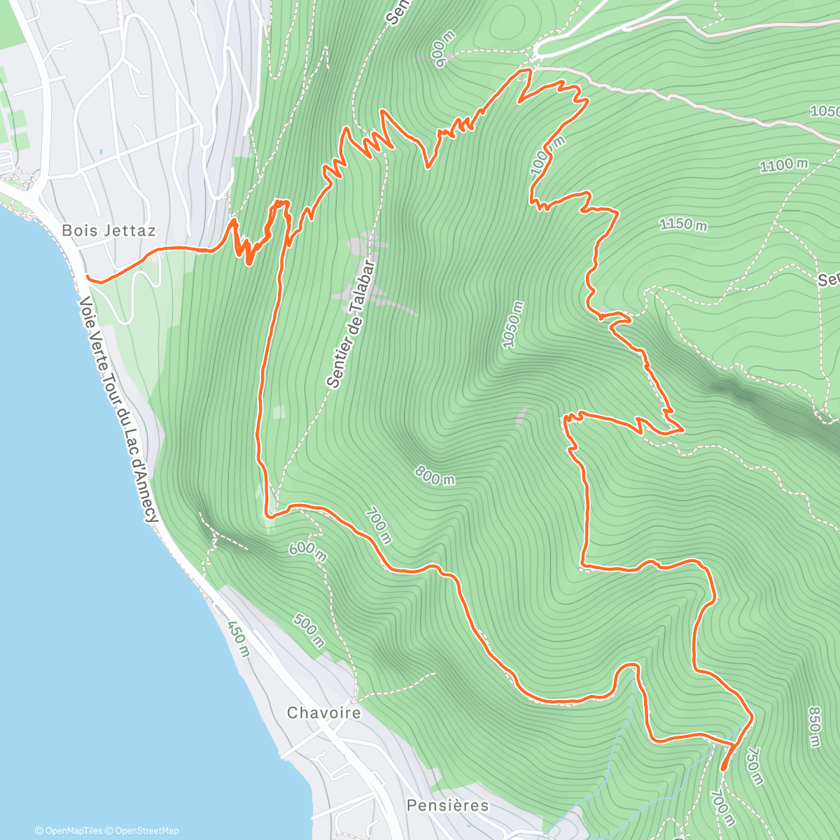 Map of the activity, PETIT VEYRIER 🏃🏻‍♂️