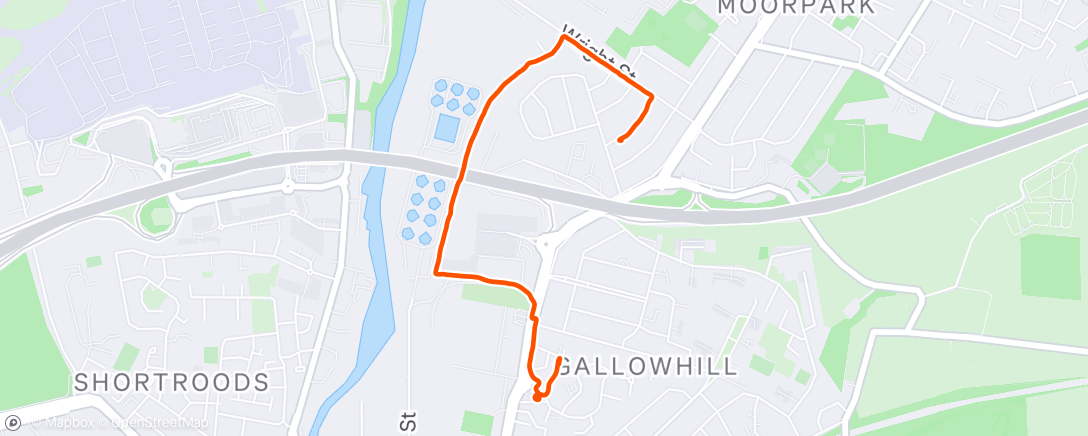 Map of the activity, Morning Walk