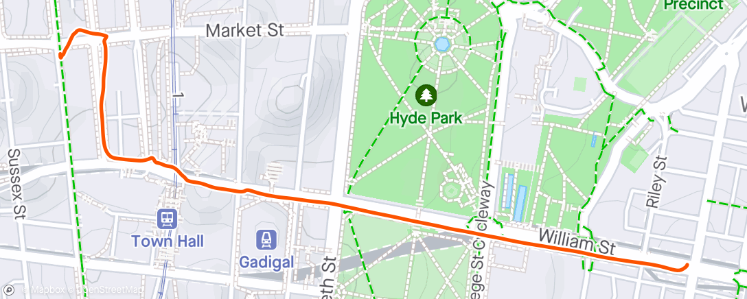 Map of the activity, Lime commute
