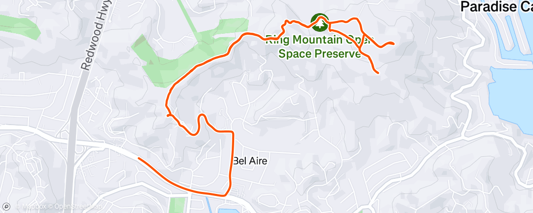 Map of the activity, Lunch Hike