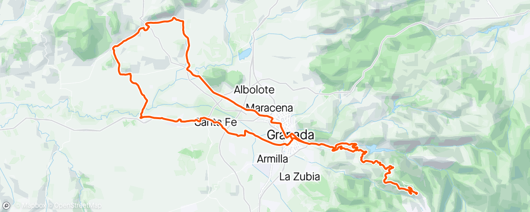 Map of the activity, Sierra Nevada 6