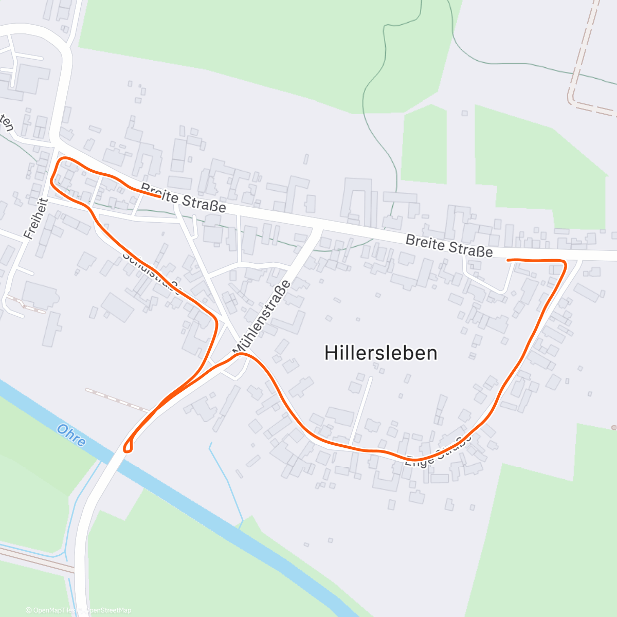 Карта физической активности (sunny morning run)