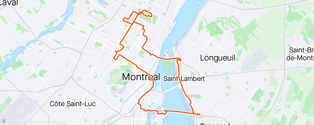 Map of the activity, Commute + 2 ponts 💨💨💨
