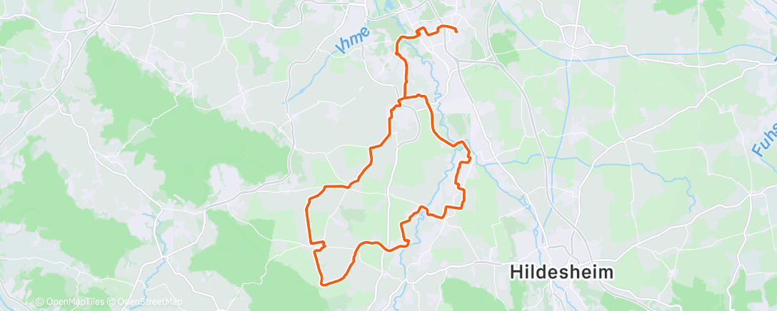 Map of the activity, Entspannte Runde ☀️