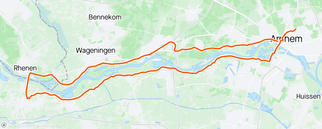 アクティビティ「Zomeravondritje Rhenen」の地図