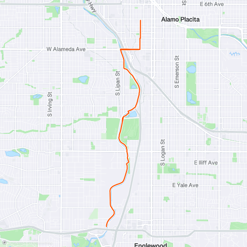 Platte River Trail - 3rd & Bannock to Hampton & Santa Fe | 18.3 km Road ...