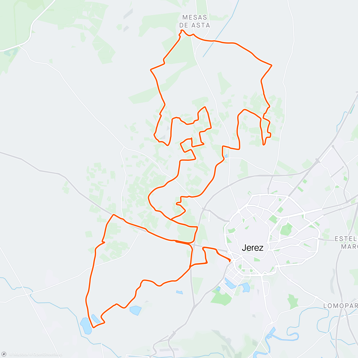 Map of the activity, Sherry bike Maratón 2024  🚴🏻‍♂️✨✨