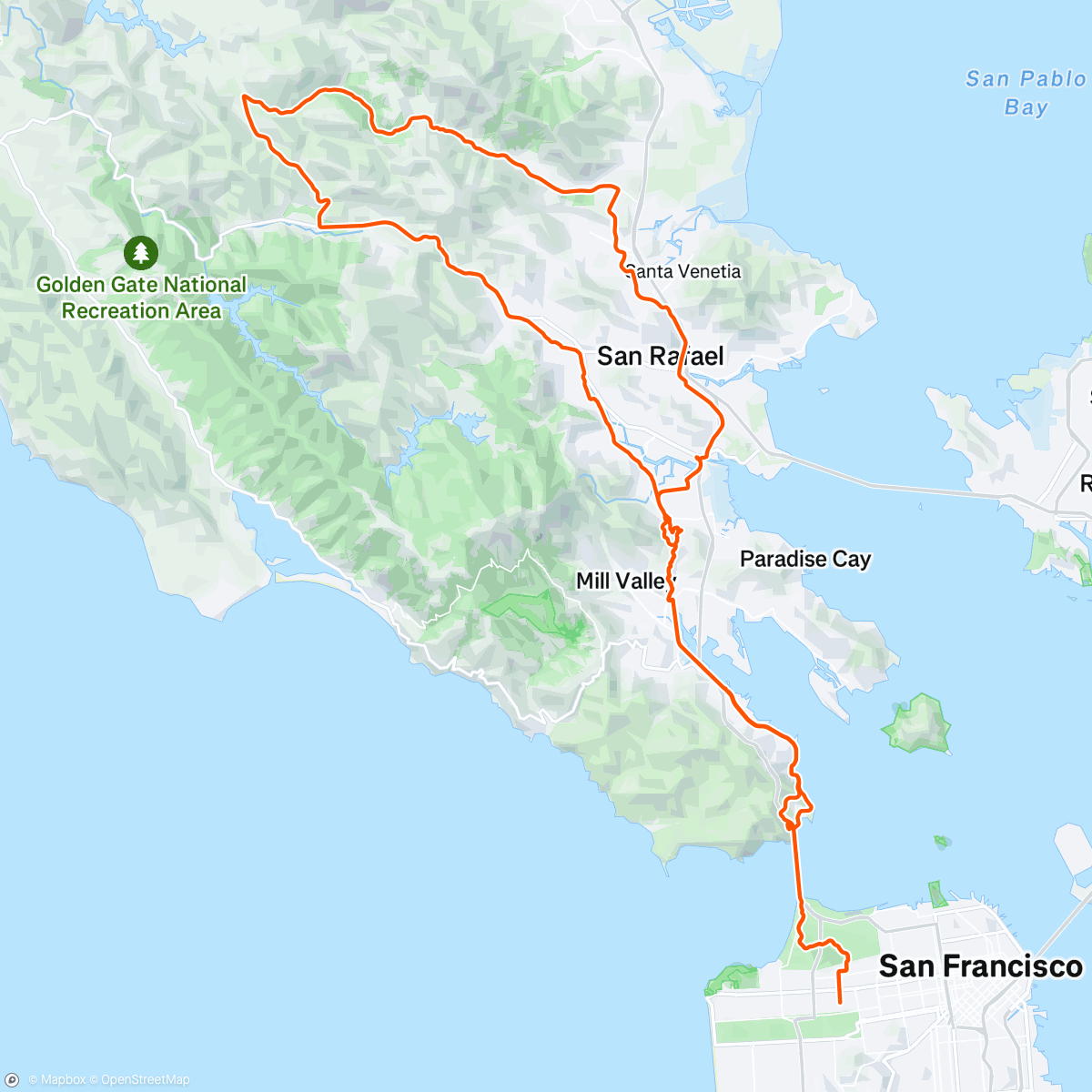 Карта физической активности (Lucas Valley Festivity)