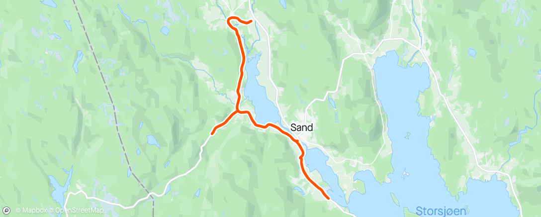 Map of the activity, Skøyting m/drag🔥