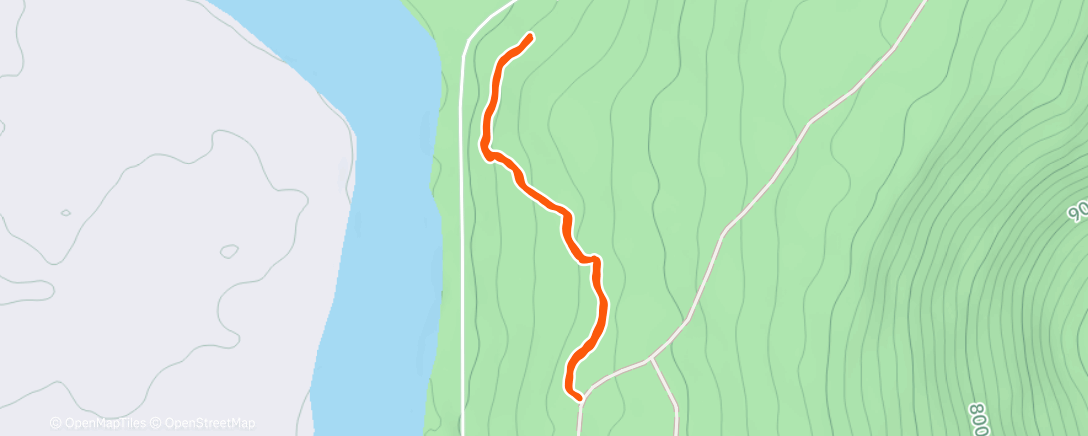 Map of the activity, Afternoon Ride