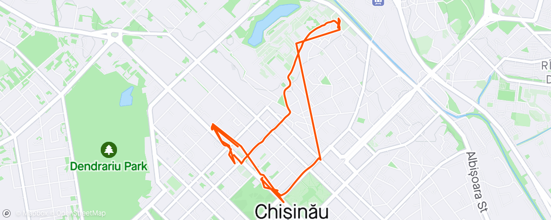 Map of the activity, Sun commute