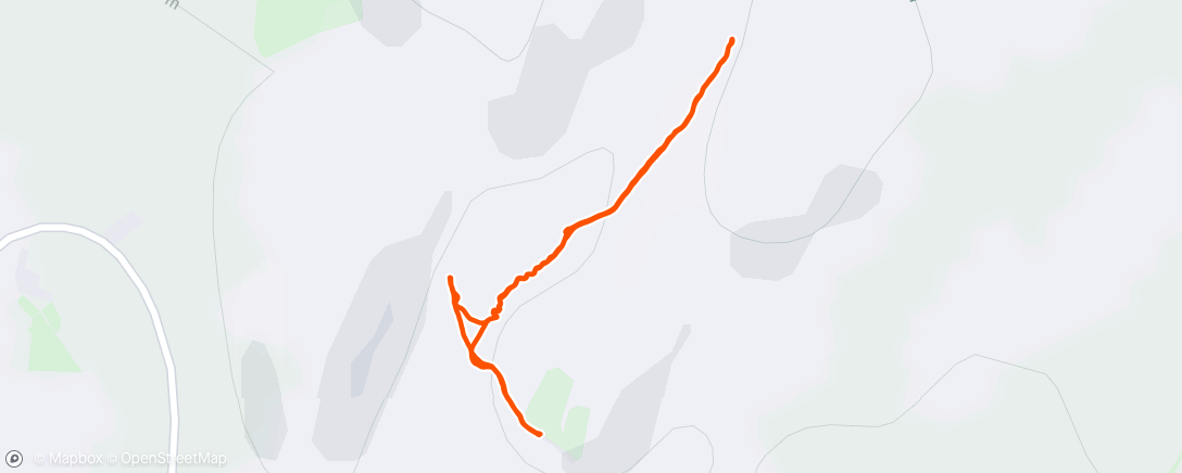 Map of the activity, Carrera de montaña por la tarde