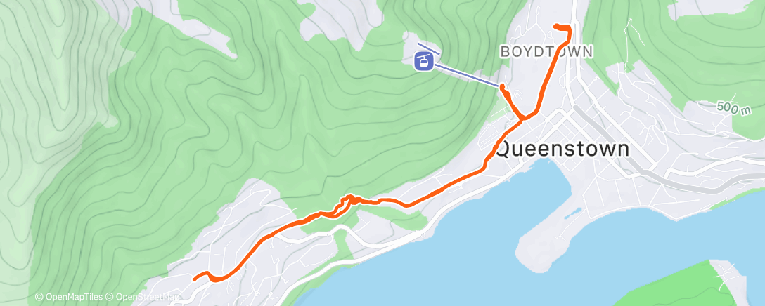 Map of the activity, Evening Ride