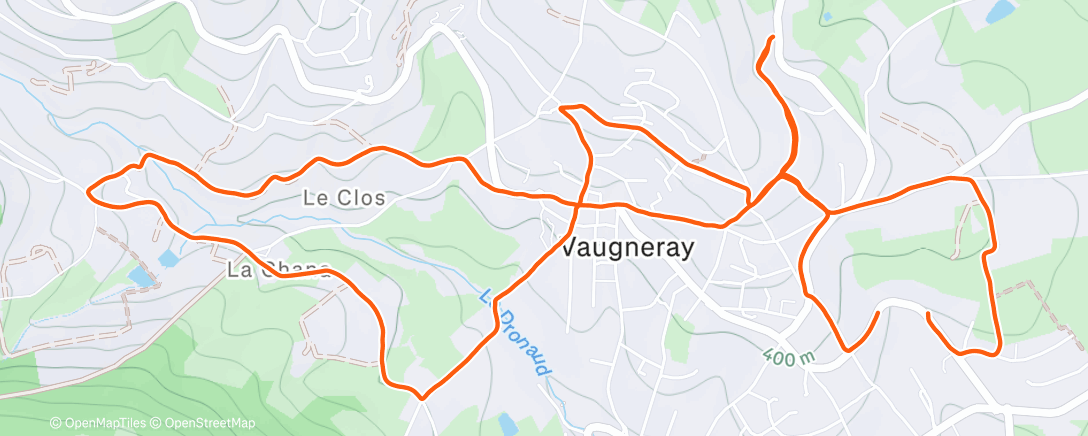 Map of the activity, Papotage a la frontale