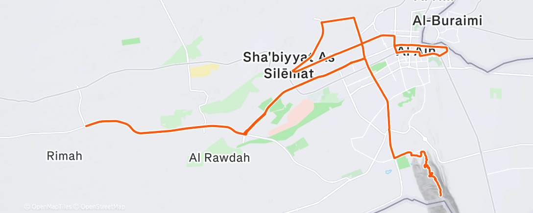 Map of the activity, Fietsen