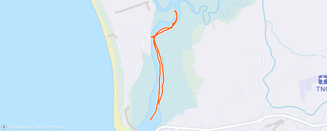 Mapa de la actividad, Afternoon Kayaking
