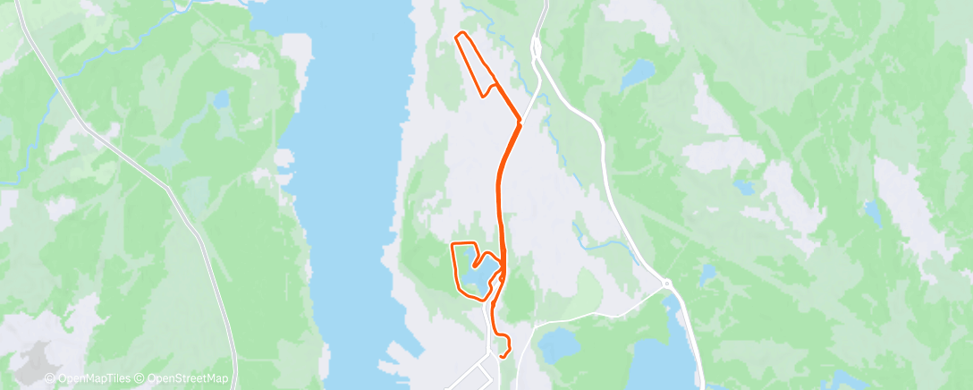 Map of the activity, Дневной забег