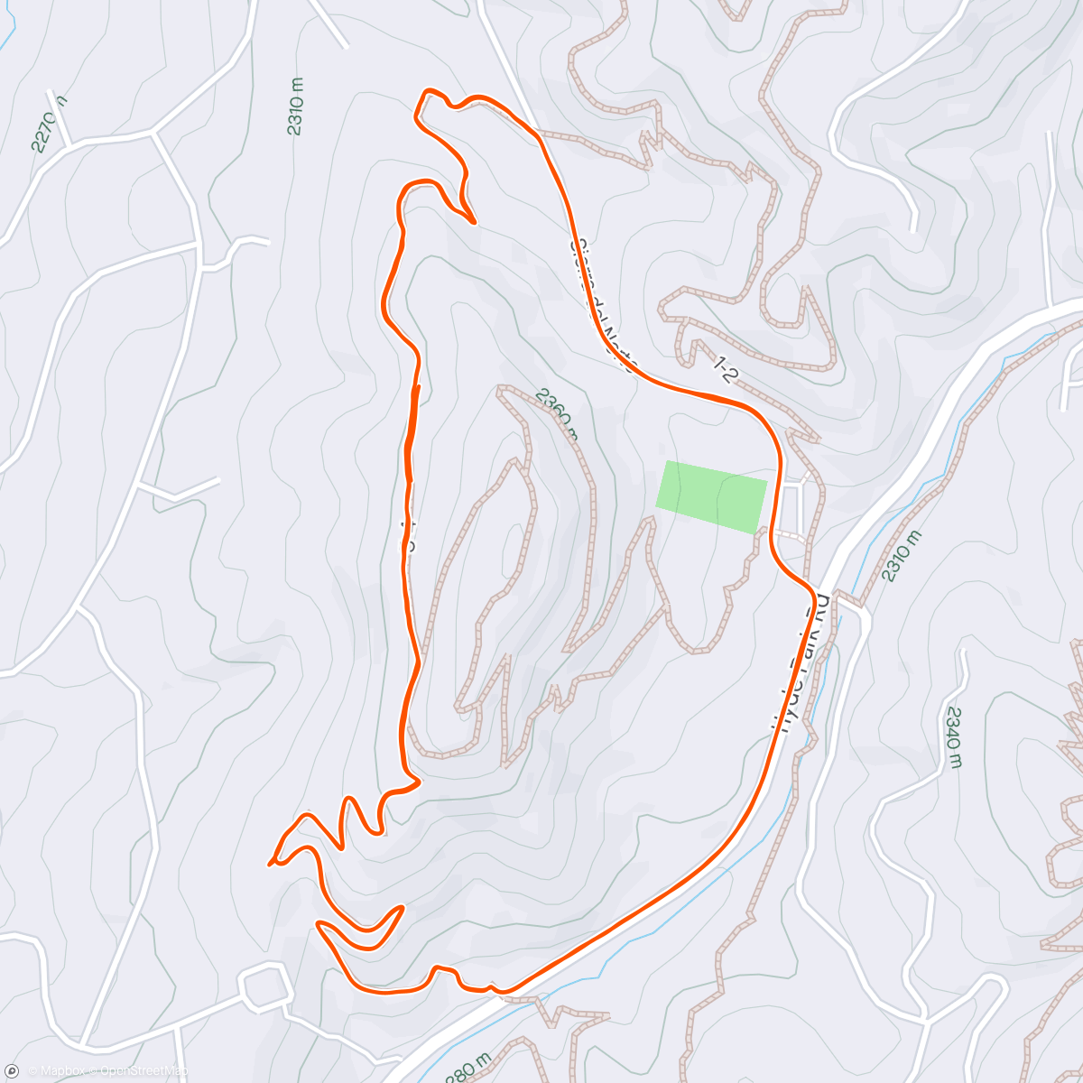 Map of the activity, Running* at 7,000' feels like ______________.