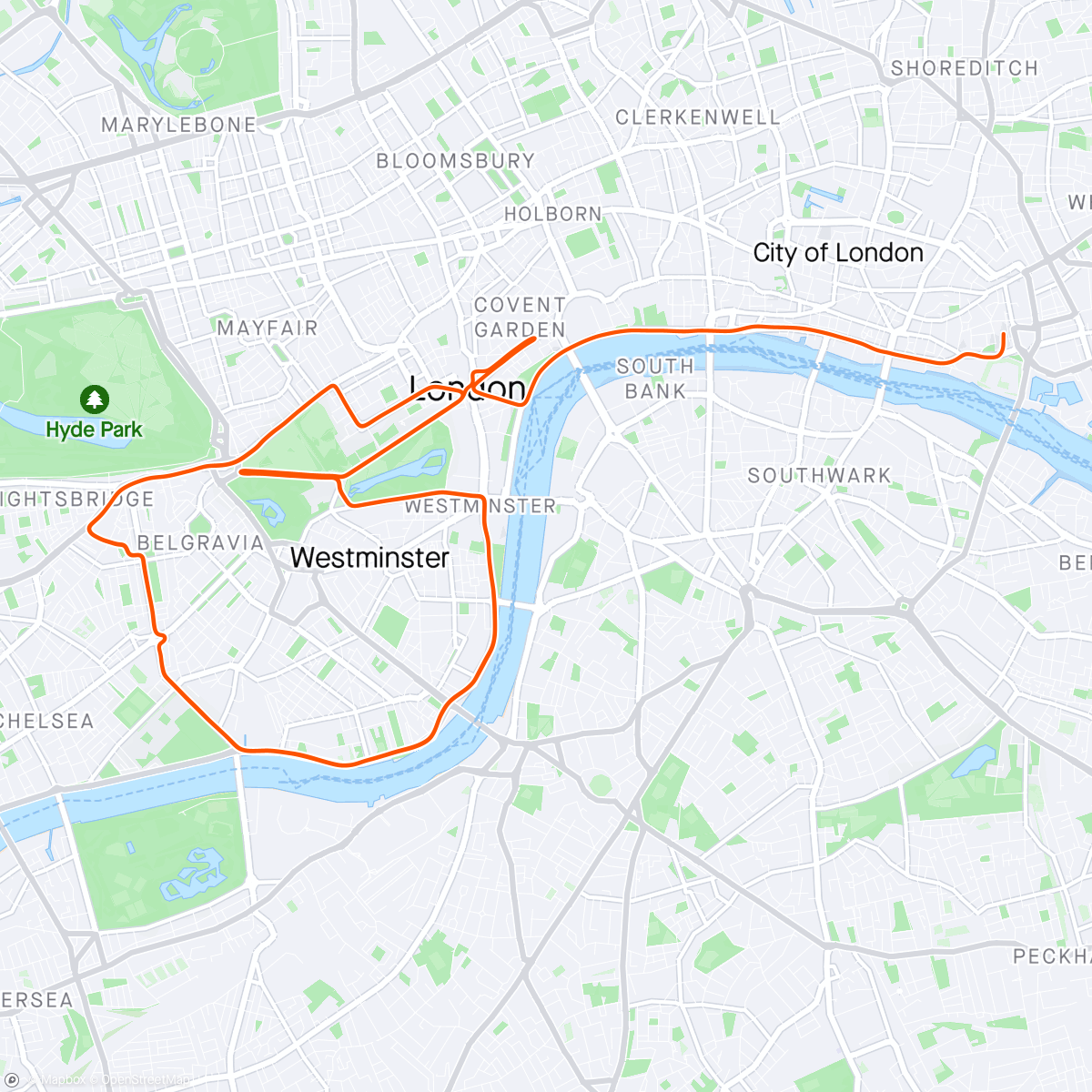 Map of the activity, Zwift - Group Ride: 3R Endurance Steady Ride (C) on Greater London Flat in London