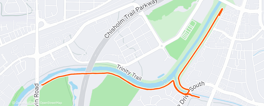 Map of the activity, Lunch Run