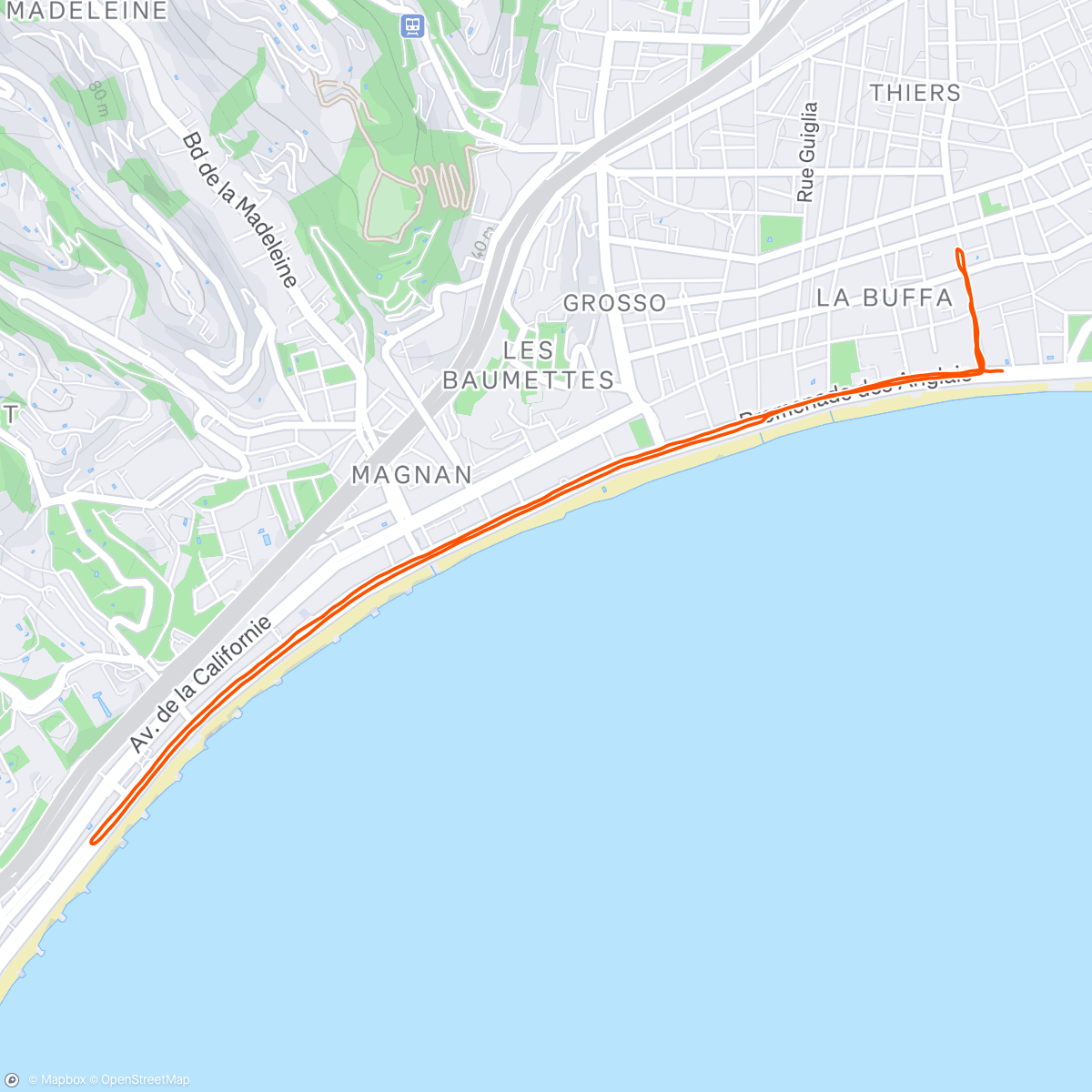 Carte de l'activité Échauffement